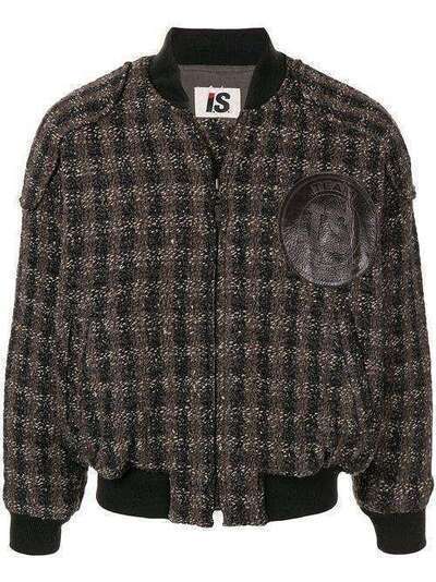 Issey Miyake Pre-Owned куртка-бомбер 1980-х годов в клетку 4018110004388