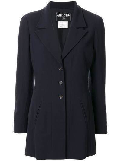 Chanel Pre-Owned однобортный пиджак 1997-го года 97PP07232V05361AB672