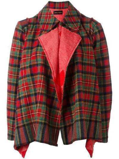 Comme Des Garçons Pre-Owned куртка-накидка в шотландскую клетку CDG684
