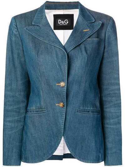 Dolce & Gabbana Pre-Owned джинсовый пиджак облегающий DOL320B