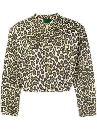 Jean Paul Gaultier Pre-Owned укороченная куртка с леопардовым принтом JPG1995