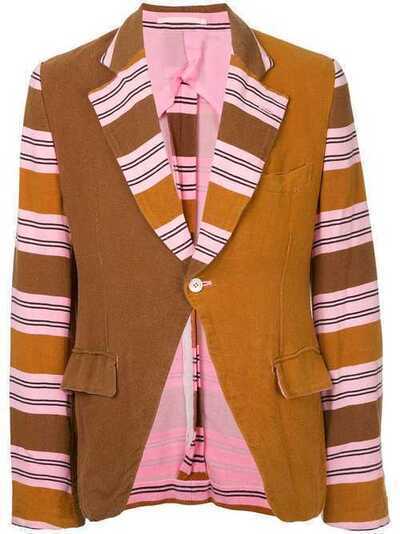 Comme Des Garçons Pre-Owned пиджак с полосатым принтом POJ022