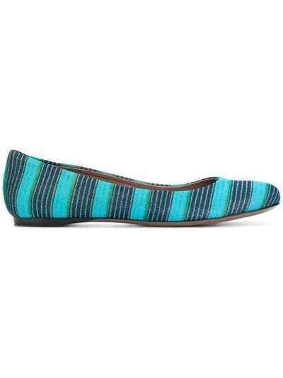 Missoni Pre-Owned балетки в полоску MSSN250