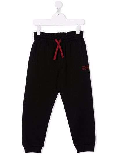 Dolce & Gabbana Kids спортивные брюки с вышитым логотипом