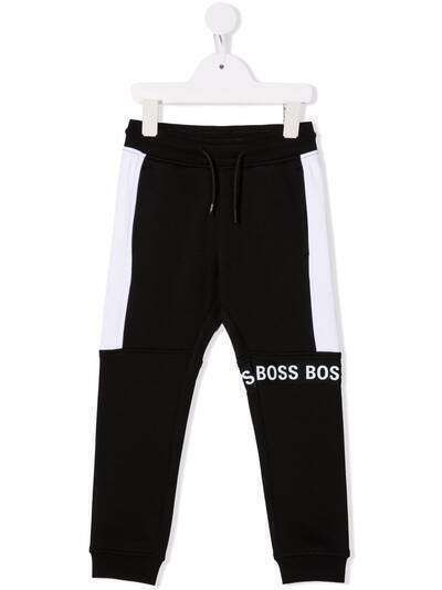 BOSS Kidswear спортивные брюки в стиле колор-блок