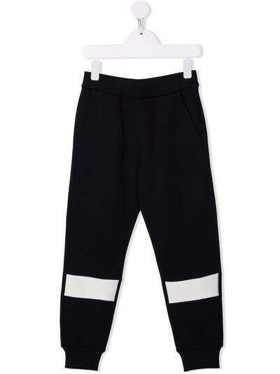 Moncler Enfant спортивные брюки с контрастными полосками