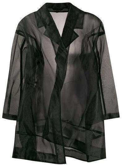 Comme Des Garçons Pre-Owned полупрозрачное пальто оверсайз 1997-го года CDG1172