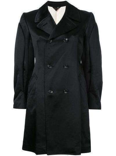 Comme Des Garçons Pre-Owned классические двубортное пальто ENC001