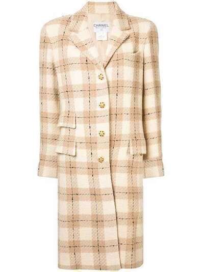 Chanel Pre-Owned пальто с длинными рукавами A0144
