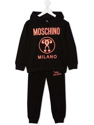 Moschino Kids спортивный костюм с тисненым логотипом