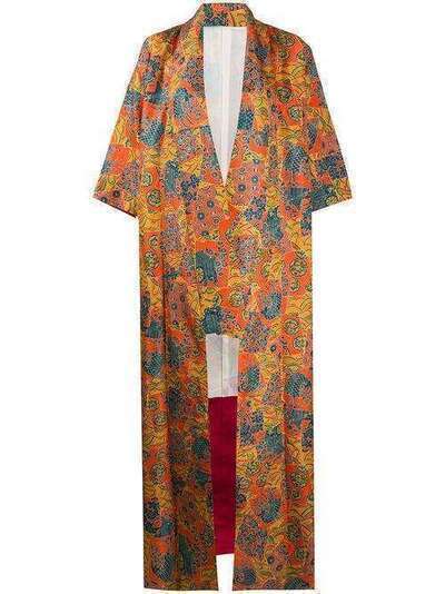 A.N.G.E.L.O. Vintage Cult пальто-кимоно 1970-х годов с цветочным принтом ANVC350G