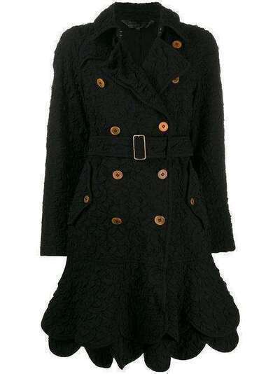 Comme Des Garçons Pre-Owned стеганое двубортное пальто 2000-х годов CDG518A