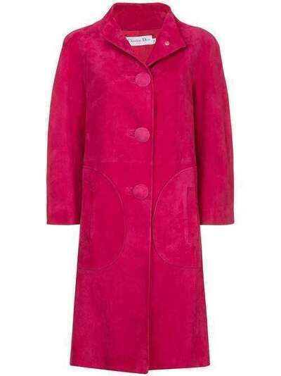Christian Dior нубуковое однобортное пальто 8H25880A5030