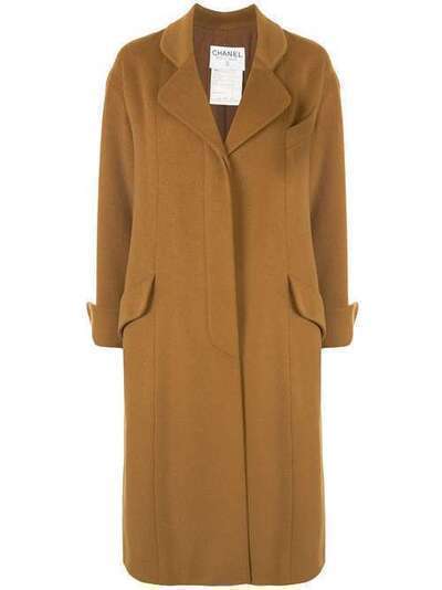 Chanel Pre-Owned пальто средней длины с потайной застежкой 01725650S2313