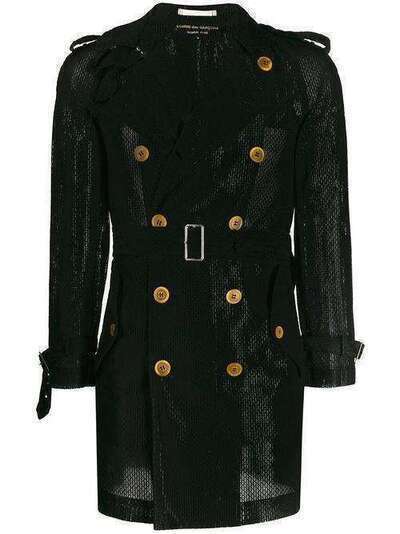 Comme Des Garçons Pre-Owned фактурное пальто CDG1131