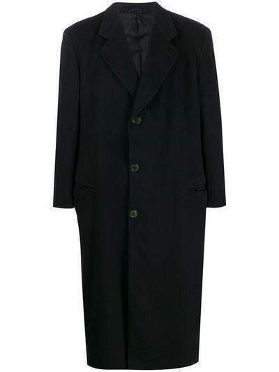 Giorgio Armani Pre-Owned однобортное пальто 1990-х годов GAR580