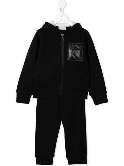 Moncler Enfant спортивный костюм с нашивкой-логотипом