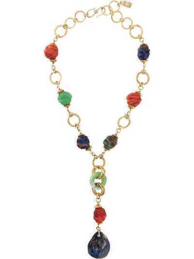 Yves Saint Laurent Pre-Owned колье 1990-х годов с подвеской YSLCOLORNECKLACE