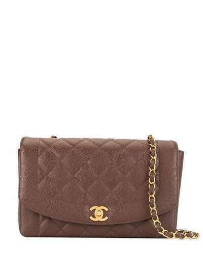 Chanel Pre-Owned стеганая сумка на плечо Diana с ремнем-цепочкой 3004717
