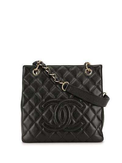 Chanel Pre-Owned стеганая сумка-тоут с логотипом CC 8436955