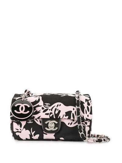Chanel Pre-Owned сумка на плечо с цветочным принтом и цепочкой 10147589