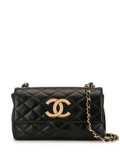 Chanel Pre-Owned стеганая сумка через плечо с логотипом CC 701937