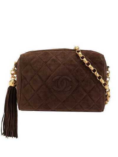 Chanel Pre-Owned стеганая сумка через плечо 2936836