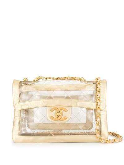 Chanel Pre-Owned стеганая сумка Jumbo XL с цепочкой 3380580