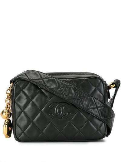 Chanel Pre-Owned стеганая сумка через плечо с логотипом СС 1992-го года 2556019