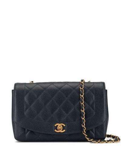 Chanel Pre-Owned стеганая сумка на плечо Diana с цепочным ремнем 3284015