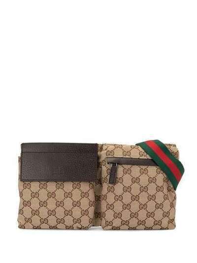 Gucci Pre-Owned поясная сумка Shelly Line с логотипом GG 28566001013