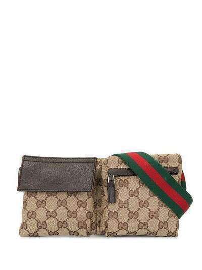 Gucci Pre-Owned сумка на пояс Shelly Line с узором GG 162962497717