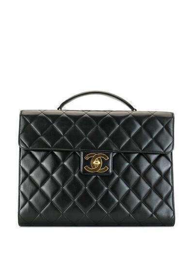 Chanel Pre-Owned стеганый портфель 3780071