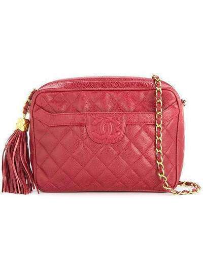 Chanel Pre-Owned стеганая сумка на плечо 2471322