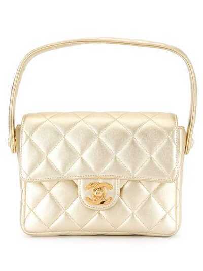 Chanel Pre-Owned стеганая сумка мини 3993994