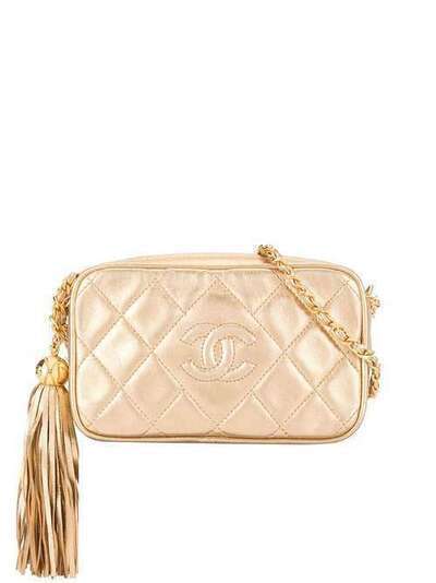 Chanel Pre-Owned стеганая сумка на плечо 2942644
