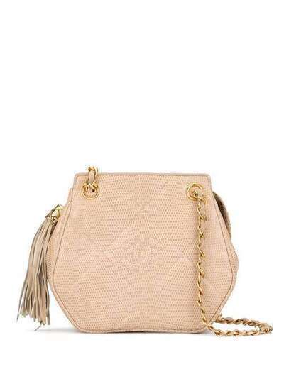 Chanel Pre-Owned стеганая сумка на плечо с бахромой 1722761