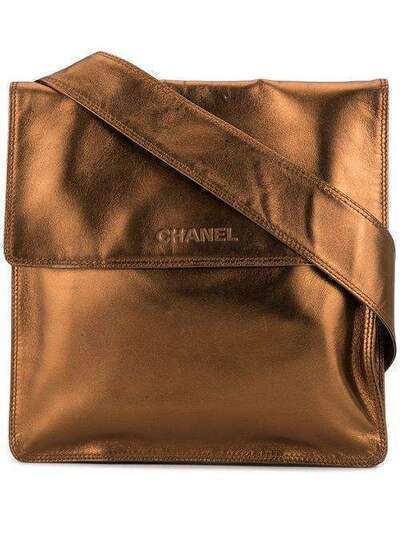 Chanel Pre-Owned сумка через плечо с тисненым логотипом 5871943