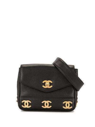Chanel Pre-Owned поясная сумка Triple 1992-го года с логотипом CC 2686847