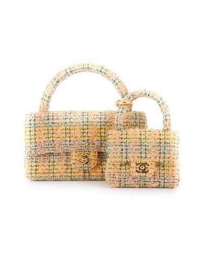 Chanel Pre-Owned набор из двух твидовых сумок-тоут 2972911