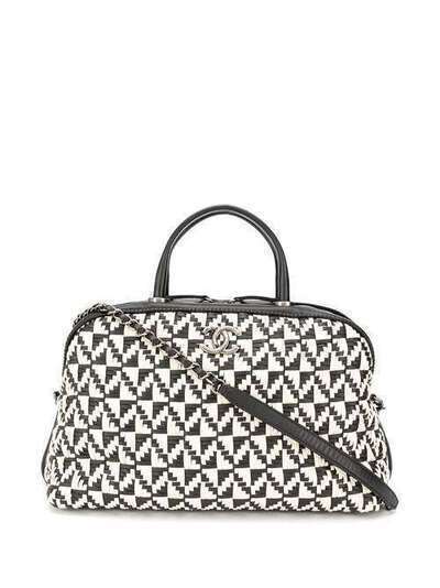 Chanel Pre-Owned плетеная сумка-тоут 2015-го года DPYC1219CHABAG5