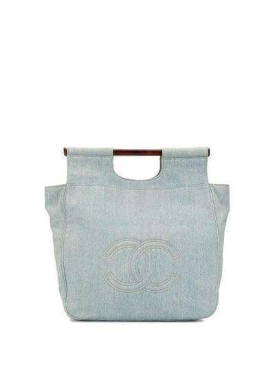 Chanel Pre-Owned сумка-тоут с ручкой черепаховой расцветки 4690272