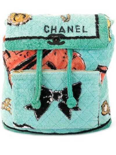 Chanel Pre-Owned фактурный стеганый рюкзак 1994-го года 2804725