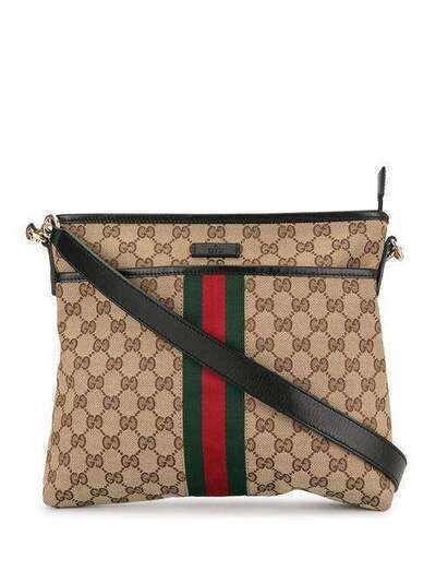 Gucci Pre-Owned сумка через плечо Shelly Line с узором GG Supreme 388926204991
