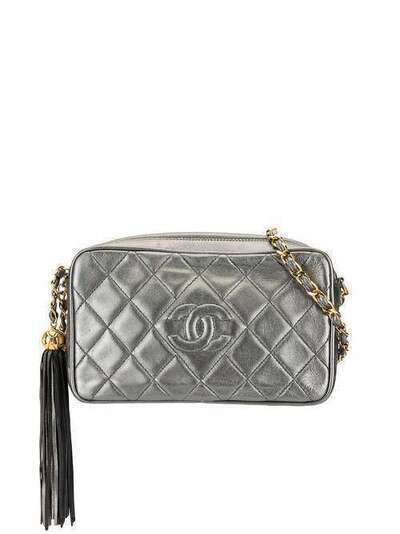 Chanel Pre-Owned стеганая сумка через плечо с кисточкой 2934478