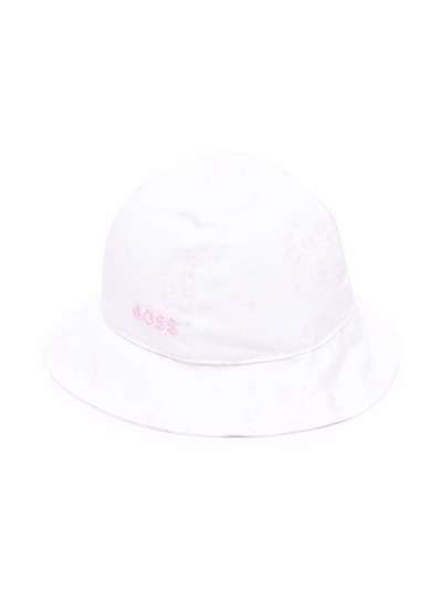BOSS Kidswear шляпа с вышитым логотипом
