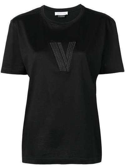 Versace Pre-Owned футболка с вышитым логотипом VRS160