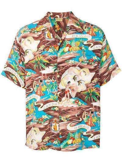 Fake Alpha Vintage 1950s Hawaiian short-sleeved shirt HA0044