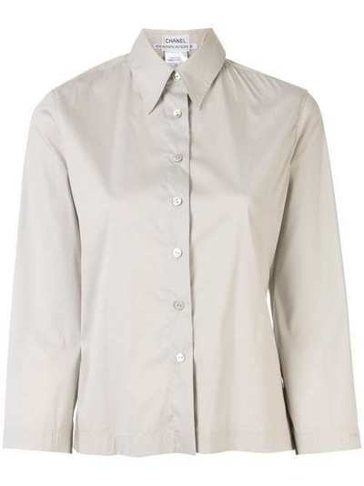 Chanel Pre-Owned рубашка 2000-х годов с длинными рукавами 00CP14730V06255AD599