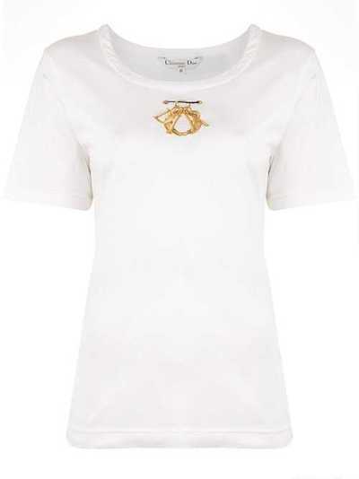Christian Dior Pre-Owned футболка с вышивкой 2403000330456